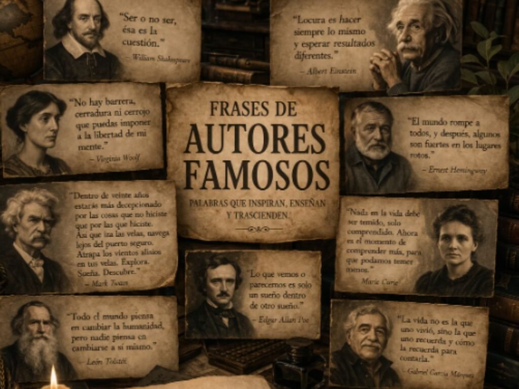 frases de escritores famosos